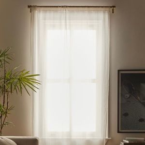 Urban Outfitters Chloe Gauze Curtains in Ivory set of Two Panels